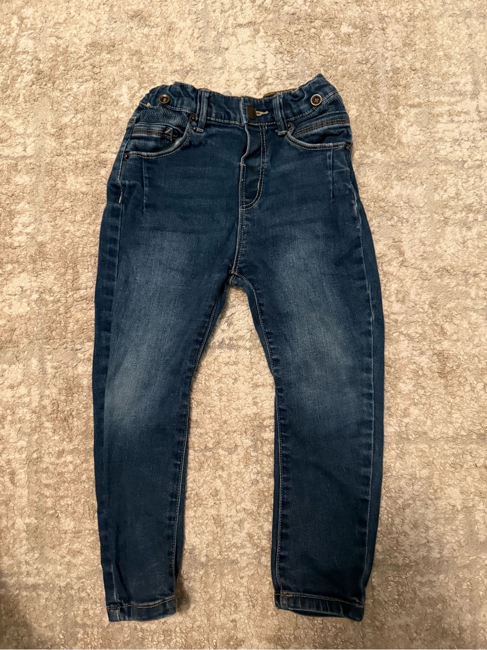 Zara Baby Boy Kids Dark Blue Denim Jeans size 3/4